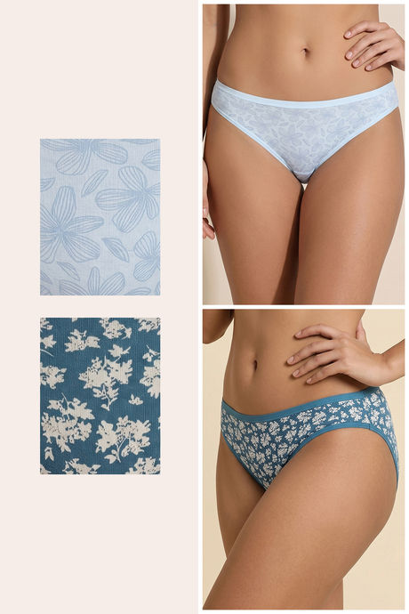 Zivame Low Rise Full Coverage Bikini Panty  (Pack of 2) - Multicolor — image 2